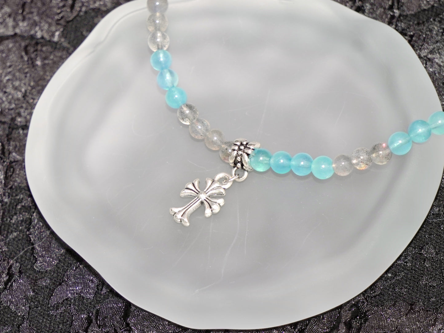 Aquamarine & Grey Moonstone