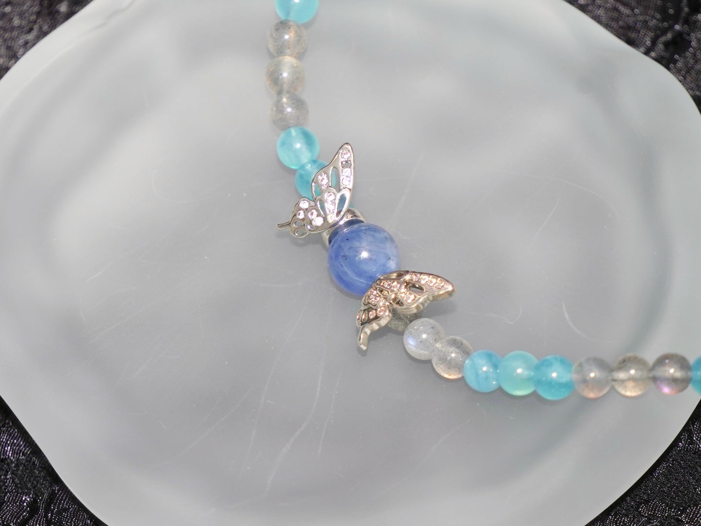 Aquamarine & Grey Moonstone